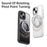For iPhone 13 Case Compatible with MagSafe Kickstand TPU PC Phone Back Cover - Black - 3
