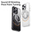For iPhone 13 Pro Case Compatible with MagSafe Kickstand TPU PC Phone Back Cover - Black - 3