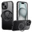 For iPhone 14 Case Compatible with MagSafe Kickstand TPU PC Phone Back Cover - Black - 1