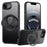 For iPhone 17e / 16e Case Compatible with MagSafe Kickstand TPU PC Phone Back Cover - Black - 1