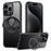 For iPhone 16 Pro Case Compatible with MagSafe Kickstand TPU PC Phone Back Cover - Black - 1