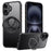 For iPhone 17 Case Compatible with MagSafe Kickstand TPU PC Phone Back Cover - Black - 1