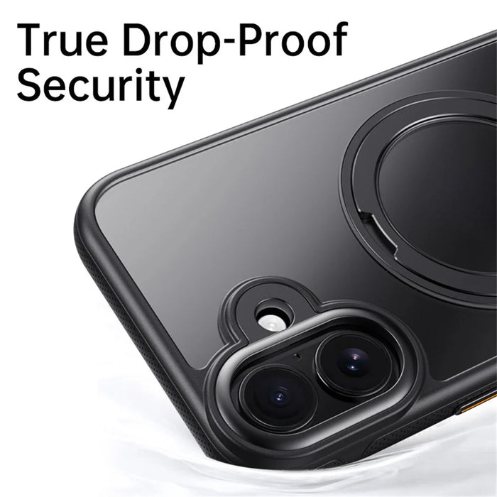 For iPhone 17 Case Compatible with MagSafe Kickstand TPU PC Phone Back Cover - Black - 6