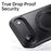For iPhone Air Case Compatible with MagSafe Kickstand TPU PC Phone Back Cover - Black - 6