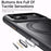 For iPhone 17 Pro Max Case Compatible with MagSafe Kickstand TPU PC Phone Back Cover - Black - 5