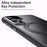 For Samsung Galaxy S25 Magnetic Case Kickstand TPU PC Phone Back Cover - Black - 5