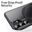 For Samsung Galaxy S25 Magnetic Case Kickstand TPU PC Phone Back Cover - Black - 6