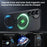 For Samsung Galaxy S24 Magnetic Case PC + TPU Phone Cover Ring Holder Carbon Fiber Texture - Black - 4