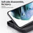 For Samsung Galaxy S24 Magnetic Case PC + TPU Phone Cover Ring Holder Carbon Fiber Texture - Black - 6