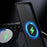 For Samsung Galaxy S24+ Magnetic Case PC + TPU Phone Cover Ring Holder Carbon Fiber Texture - Black - 7