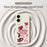 For Samsung Galaxy S25 Edge Case Pink Elements Pattern Printing Straight Edge TPU Phone Back Cover - Beige - 3