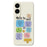 For Samsung Galaxy S25 Edge Case Colored Sticky Notes Pattern Printing Straight Edge TPU Phone Back Cover - Beige - 1