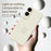 For Samsung Galaxy S25 Edge Case White Love Pattern Printing Straight Edge TPU Phone Back Cover - Beige - 4