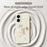 For Samsung Galaxy S25 Edge Case Sketch Leaves Pattern Printing Straight Edge TPU Phone Back Cover - Beige - 3