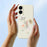 For Samsung Galaxy S25 Edge Case Sketch Leaves Pattern Printing Straight Edge TPU Phone Back Cover - Beige - 6