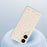 For Samsung Galaxy S25 Edge Case Pink Small Flowers Pattern Printing Straight Edge TPU Phone Back Cover - Beige - 5