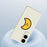 For Samsung Galaxy S25 Edge Case Yellow Moon Pattern Printing Straight Edge TPU Phone Back Cover - Beige - 5