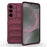 AMORUS For Samsung Galaxy S25+ Case Shockproof Soft TPU Rugged Phone Back Cover - Wine Red - 1