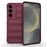 AMORUS For Samsung Galaxy A55 5G Case Shockproof Soft TPU Rugged Phone Back Cover - Wine Red - 1