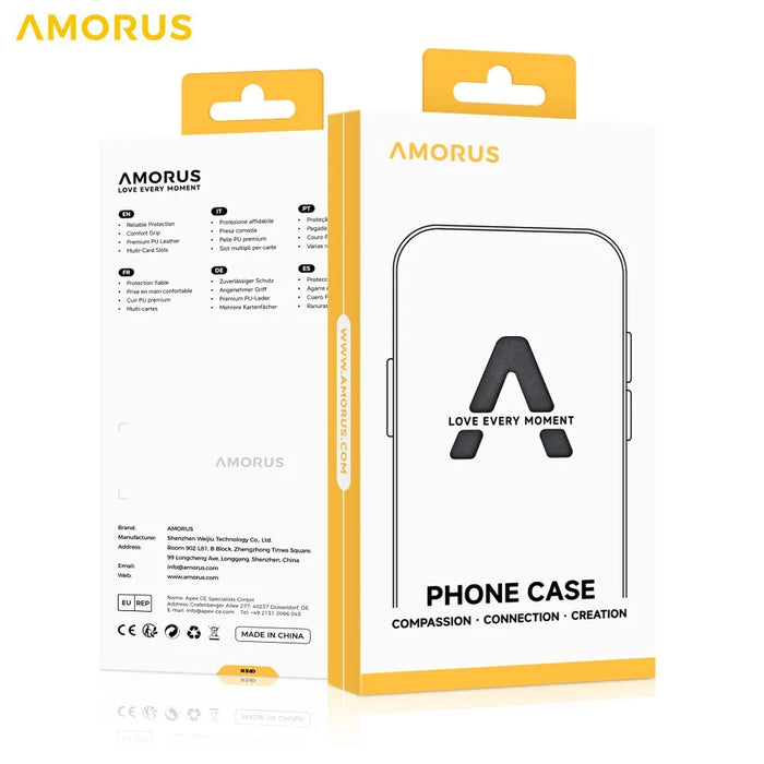AMORUS For iPhone 18 Pro / 17 Pro Case Shockproof Soft TPU Rugged Phone Back Cover - Black - 7