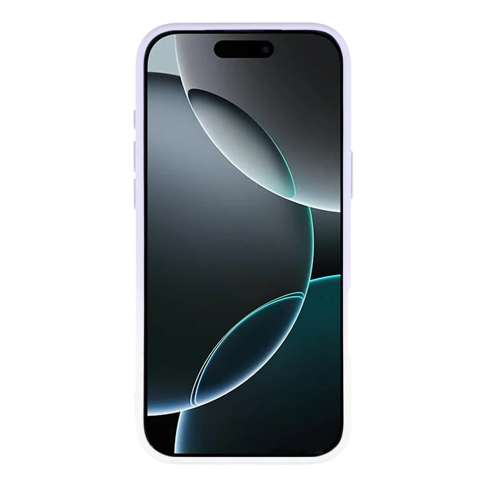 For iPhone 17 Pro Case Dual-Color Gradient TPU + Fiber Lining Phone Cover with Lens Protector - Purple Gradient - 2