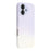 For iPhone 17 Case Dual-Color Gradient TPU + Fiber Lining Phone Cover with Lens Protector - Purple Gradient - 1