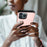 AMORUS For iPhone 12 Pro  /  12 Case with Sliding Card Holder PC TPU Phone Back Cover - Rose Gold - 7