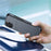 AMORUS For iPhone 15 Case with Sliding Card Holder PC TPU Phone Back Cover - Navy Blue - 4