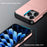 AMORUS For iPhone 16 Pro Max Case with Sliding Card Holder PC TPU Phone Back Cover - Rose Gold - 7