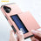 AMORUS For iPhone 17 Case with Sliding Card Holder PC TPU Phone Back Cover - Rose Gold - 3