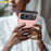 AMORUS For iPhone 18 Pro / 17 Pro Case with Sliding Card Holder PC TPU Phone Back Cover - Rose Gold - 7