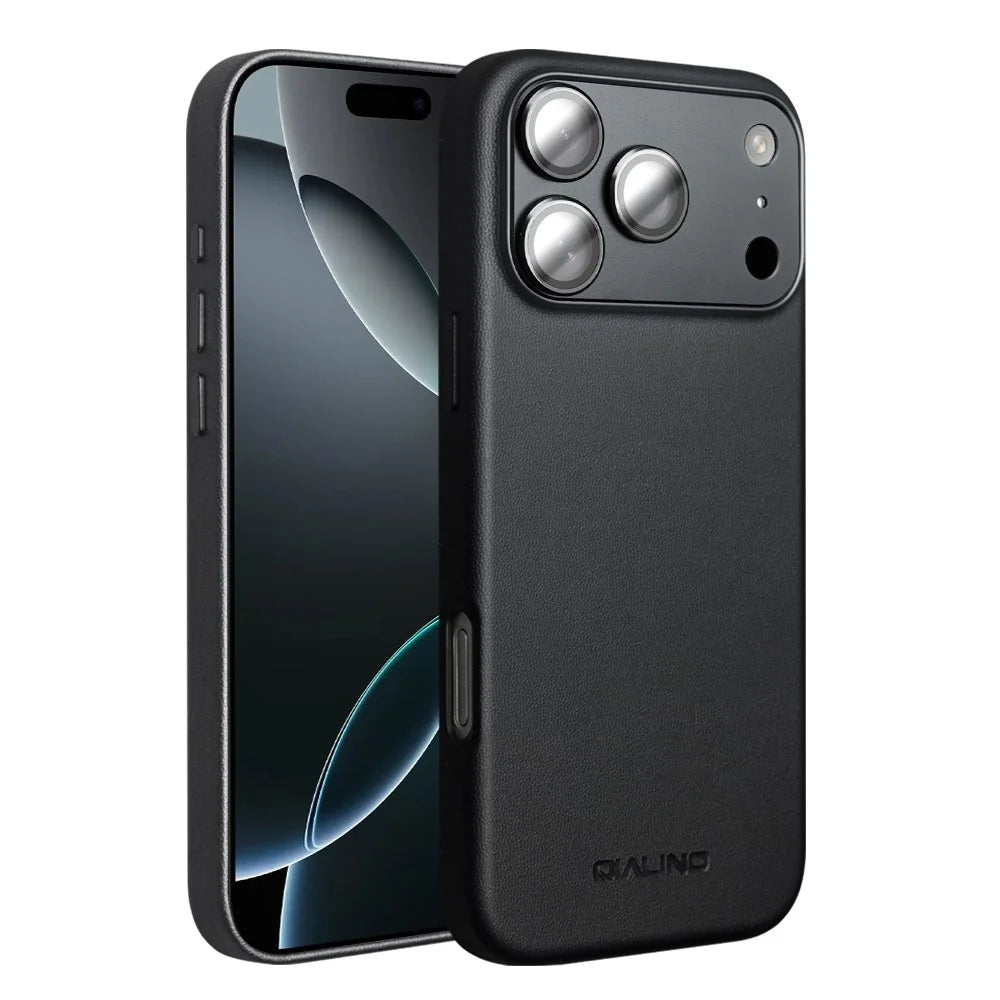 QIALINO For iPhone 17 Pro Max Case PC+Silicone Phone Cover Compatible with MagSafe - 1