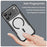 For iPhone 17 Pro Max Case Compatible with MagSafe Carbon Fiber Textured Hybrid Phone Cover - Black - 3