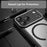 For iPhone 17 Pro Max Case Compatible with MagSafe Carbon Fiber Textured Hybrid Phone Cover - Black - 4