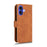 For iPhone 17 Leather Case Skin Feel Anti Drop Wallet Flip Phone Cover - Brown - 5