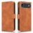 For iPhone Air Leather Case Skin Feel Anti Drop Wallet Flip Phone Cover - Brown - 1