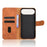 For iPhone Air Leather Case Skin Feel Anti Drop Wallet Flip Phone Cover - Brown - 2