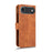 For iPhone Air Leather Case Skin Feel Anti Drop Wallet Flip Phone Cover - Brown - 5