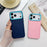 For iPhone 18 Pro / 17 Pro TPU Case Contrast Color Lens Frame Shockproof Phone Back Cover - Pink - 3