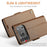 CASEME For iPhone 18 Pro Max / 17 Pro Max Case  023 Series RFID Blocking Leather Wallet Stand Phone Cover - Brown - 5