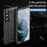 For Samsung Galaxy S23+ Cell Phone Case Rugged Square Grid Texture Drop-proof TPU Back Cover - Black - 2