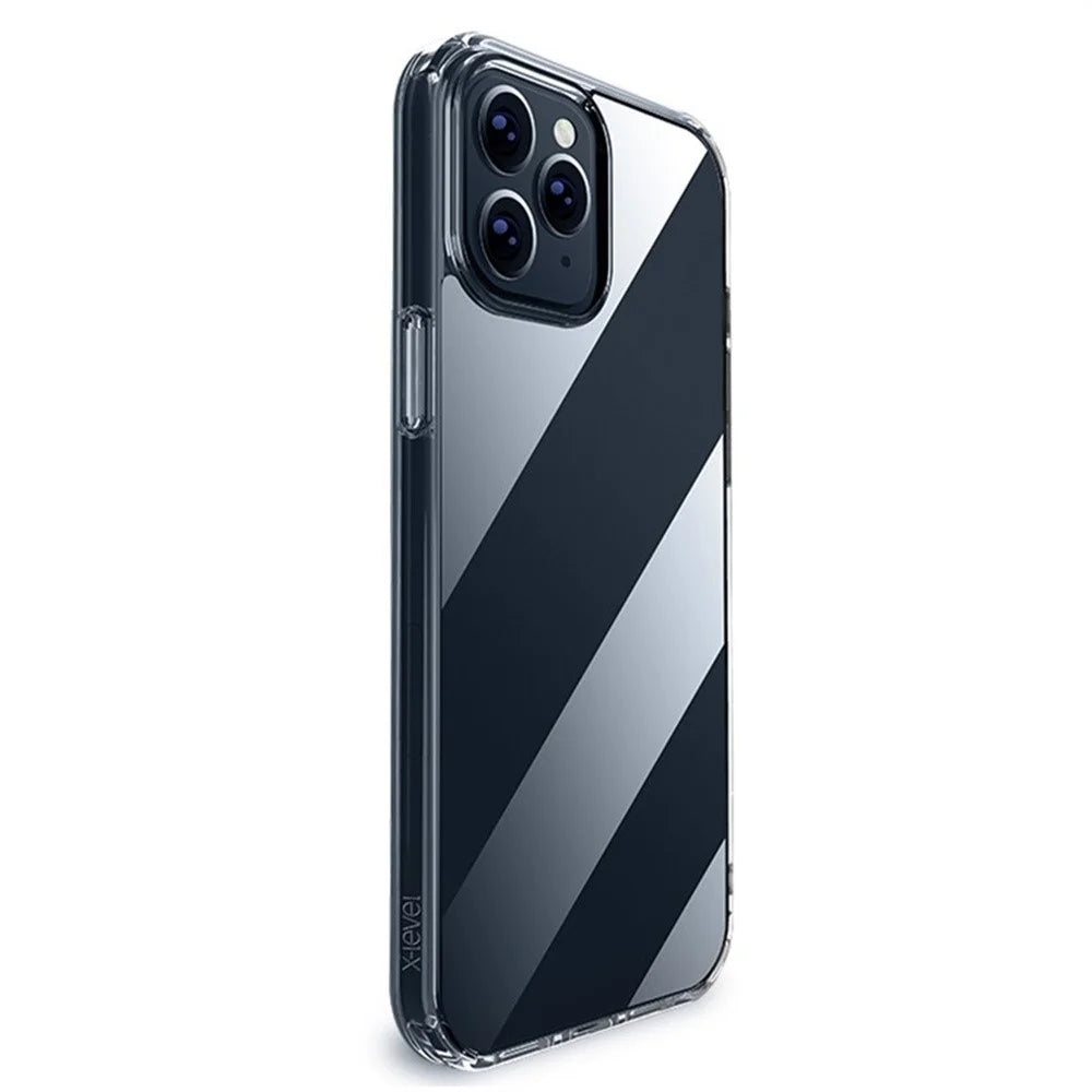 X-LEVEL For iPhone 13 Pro Max Clear Case PC + TPU Shockproof Phone Back Cover - 1