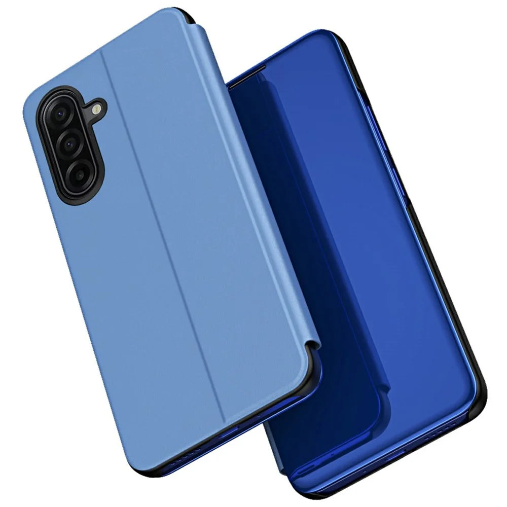 For Samsung Galaxy A17 5G / A17 4G Flip Leather Cover with Stand Full Body Protective Phone Case - Blue - 2