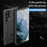 For Samsung Galaxy S23 Ultra Rugged Square Grid Texture Phone Case Anti-scratch Flexible TPU Protective Cover - Black - 2
