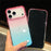 For iPhone 18 Pro / 17 Pro Case Transparent Glitter Dual Color PC + TPU Phone Cover - Pink / Sky Blue - 3