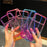 For iPhone 18 Pro / 17 Pro Case Transparent Glitter Dual Color PC + TPU Phone Cover - Pink / Sky Blue - 6