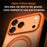 SULADA For iPhone 17 Pro Case Magnetic Case Anti-Fingerprints Matte TPU + PC Phone Cover with Kickstand - Orange - 3