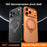 SULADA For iPhone 17 Pro Case Magnetic Case Anti-Fingerprints Matte TPU + PC Phone Cover with Kickstand - Orange - 7