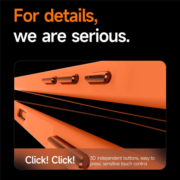 SULADA For iPhone 17 Case Magnetic Case Anti-Fingerprints Matte TPU + PC Phone Cover with Kickstand - Orange - 3