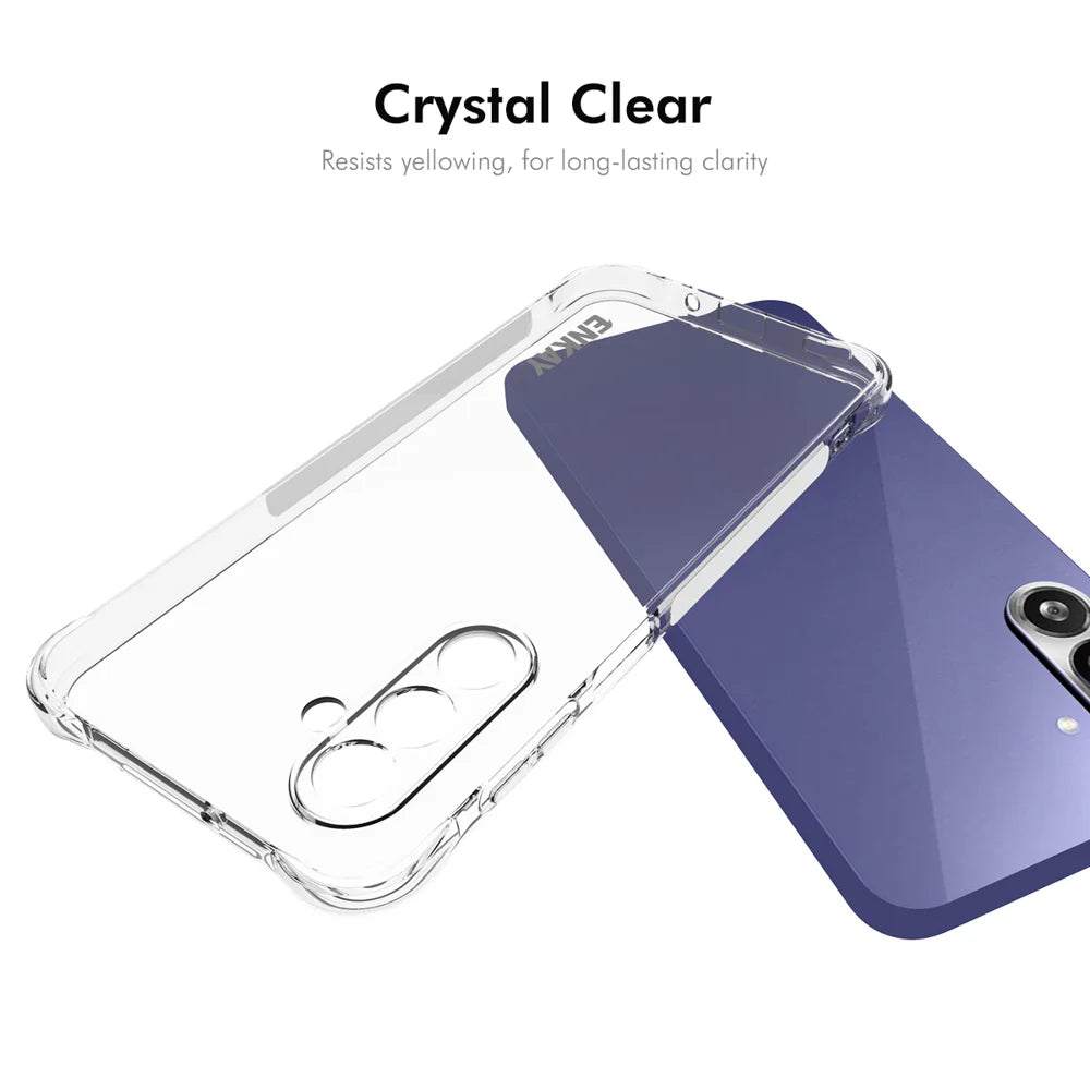 ENKAY HAT PRINCE For Samsung Galaxy M36 5G Clear Phone Case   Shockproof Anti-slip TPU Cover - Transparent - 5